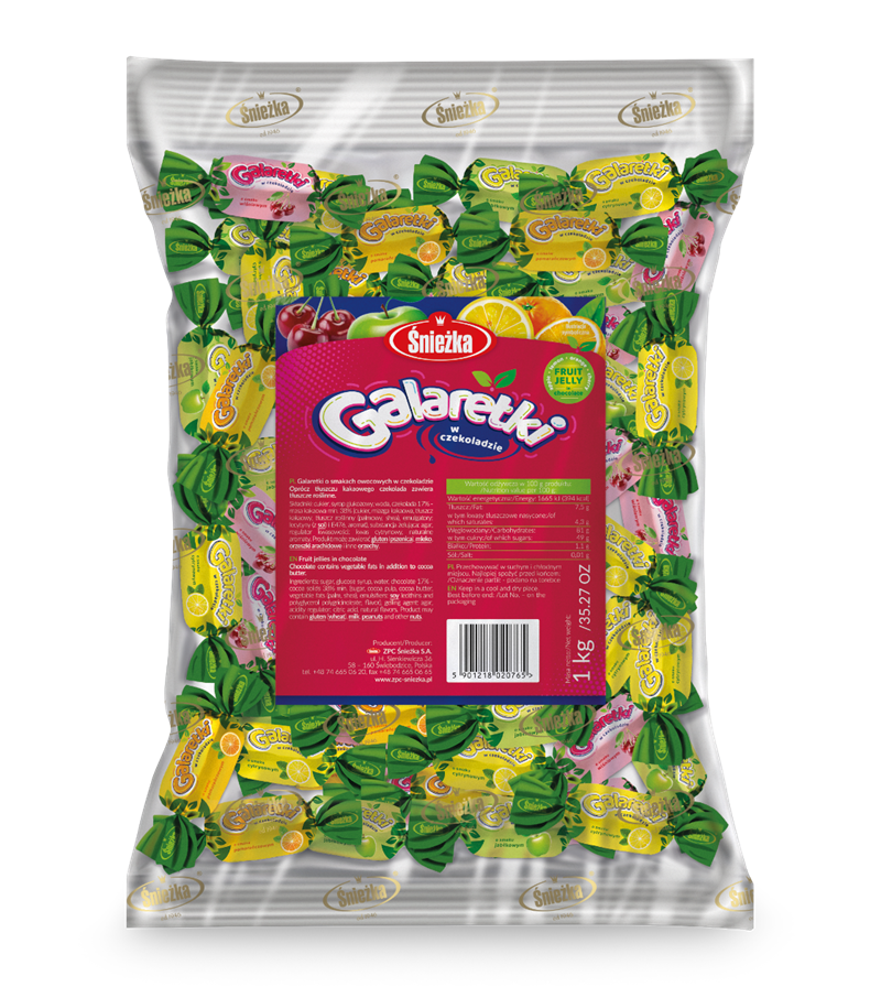 Sniez: Galaretka w czekol.1kg*5 sn38