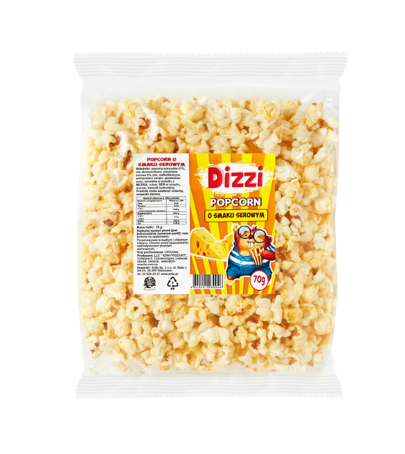 Sofio: Popcorn sm/serowy 70g*10 sf91